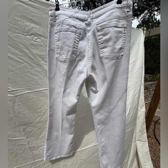 KIKIT White Denim Flare Leg Jeans Size 14 - Picture 3 of 10